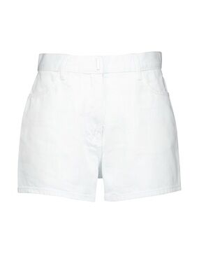 Givenchy White Denim Shorts High Rise Cotton Italy Size 38 NWT